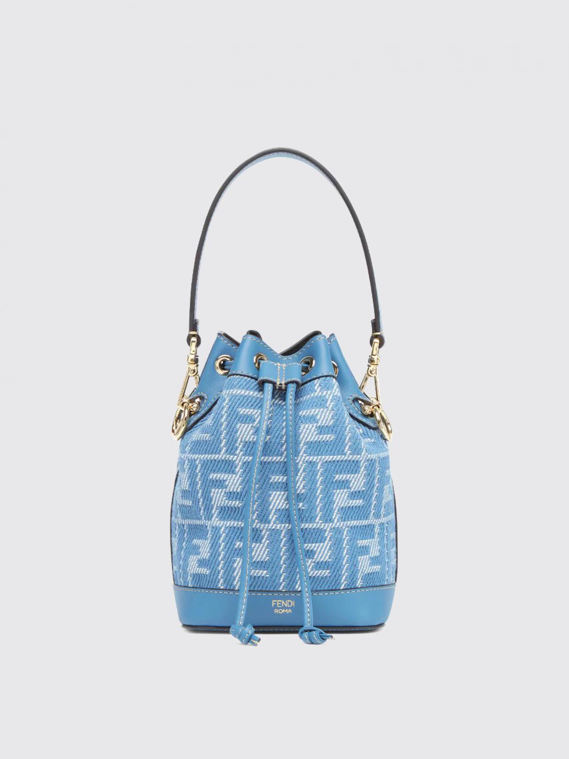 Fendi Mini Bag Woman Gnawed Blue