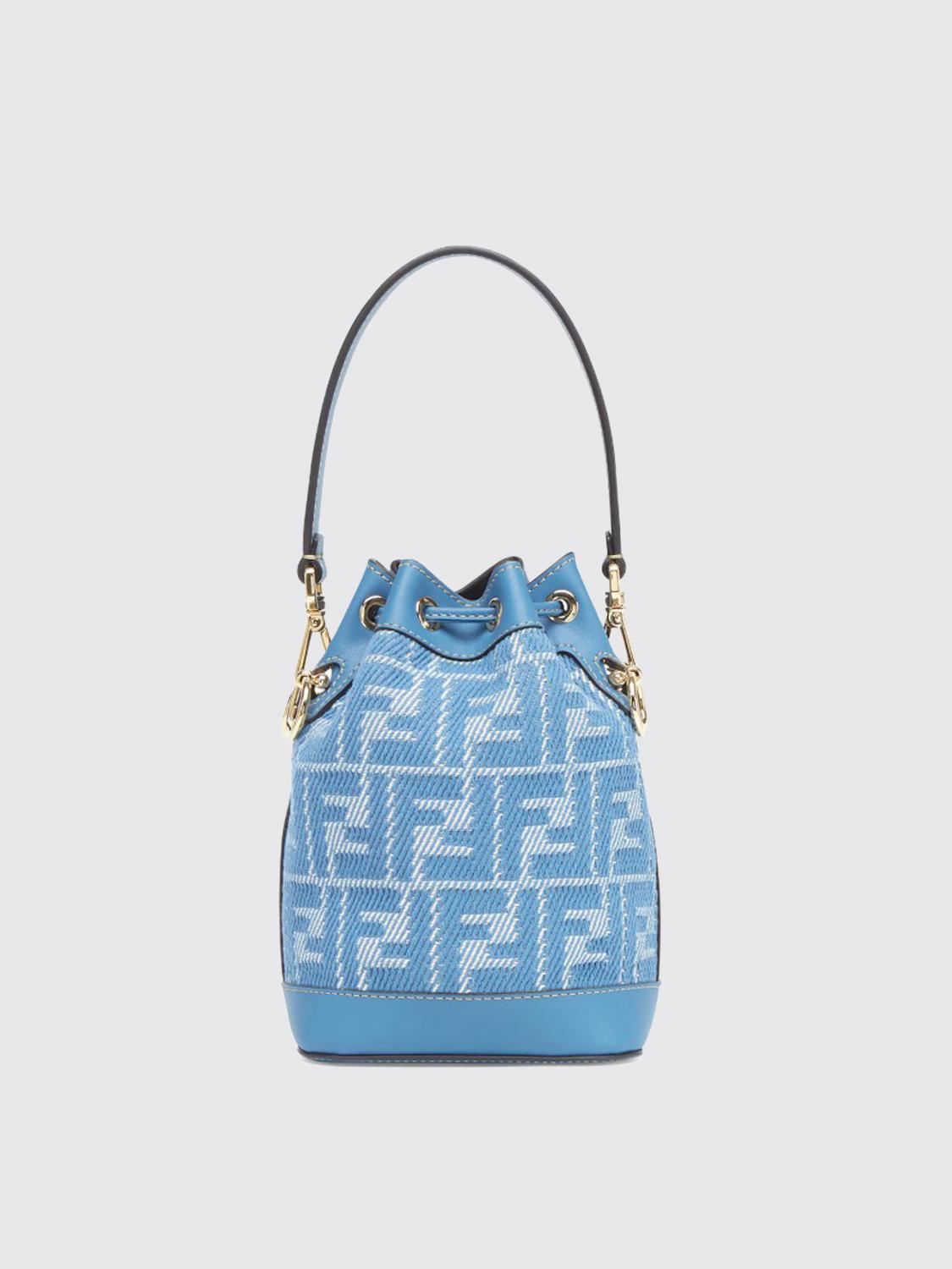 Fendi Mini Bag Woman Gnawed Blue