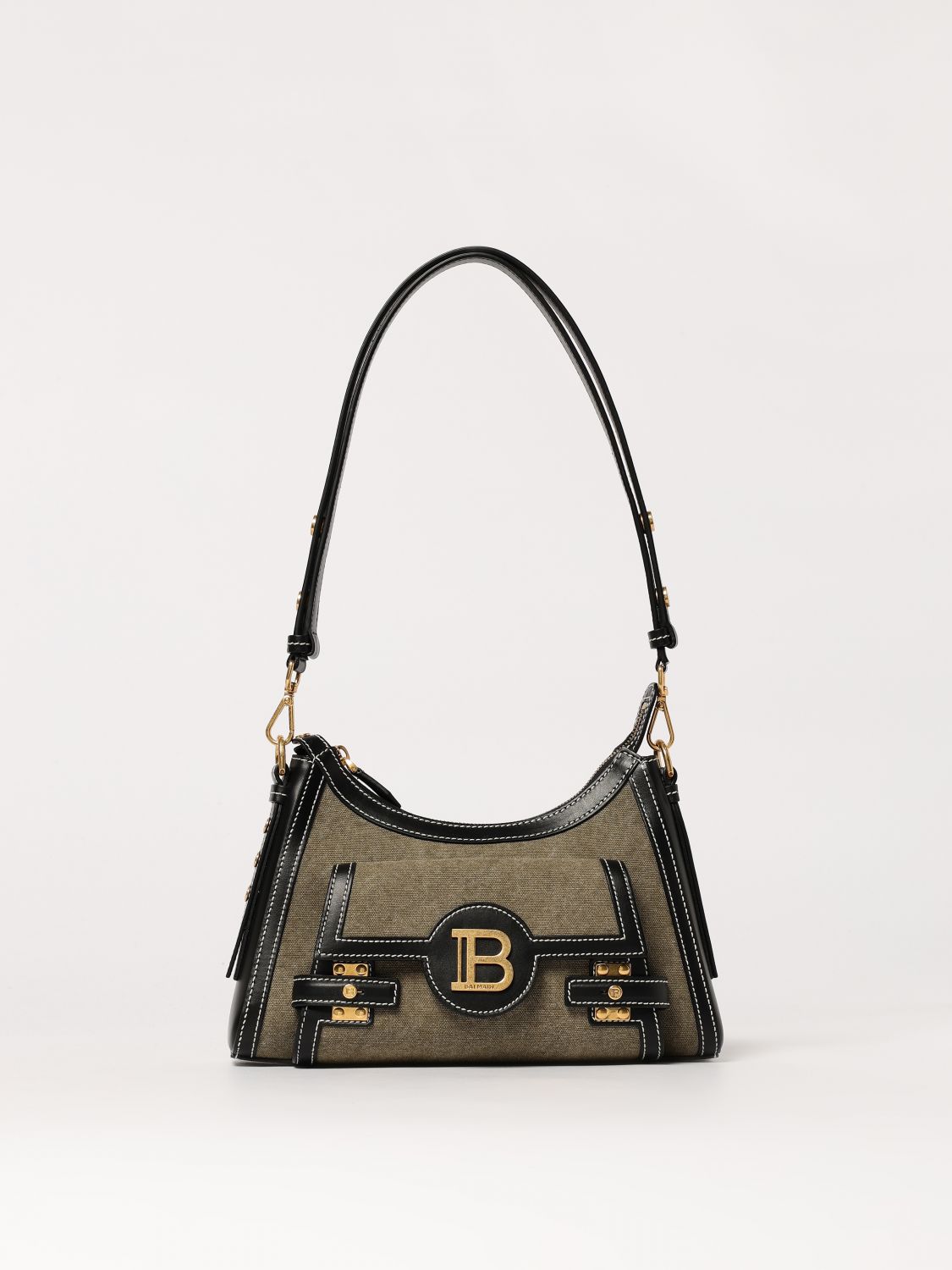 Balmain Shoulder Bag Woman Kaki