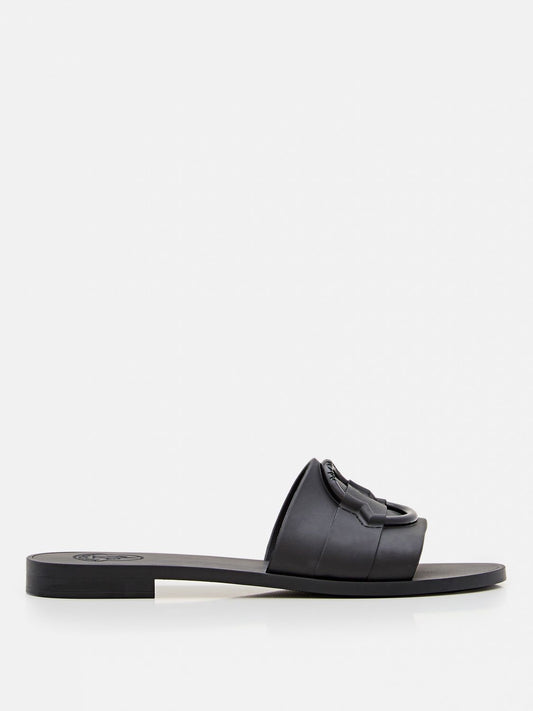 Moncler Flat Sandals Woman Black