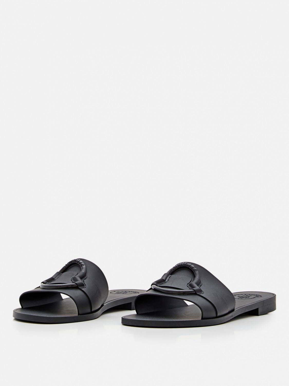 Moncler Flat Sandals Woman Black