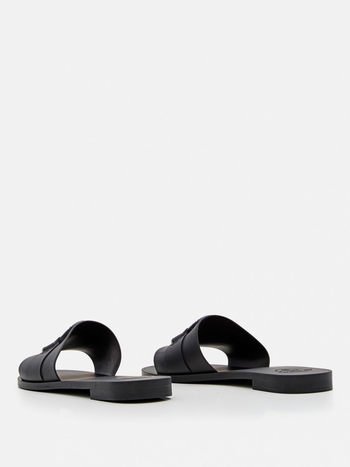 Moncler Flat Sandals Woman Black