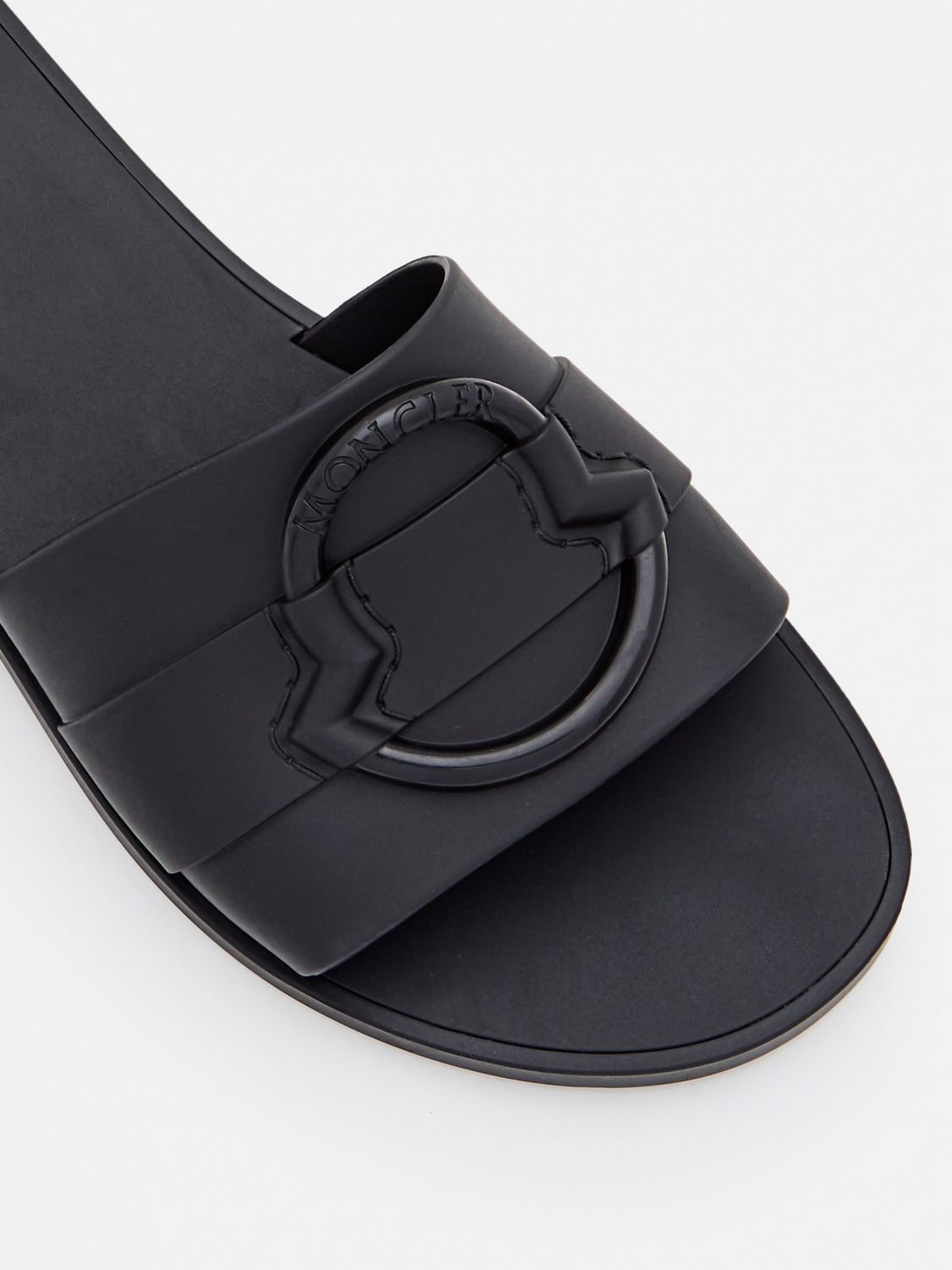 Moncler Flat Sandals Woman Black