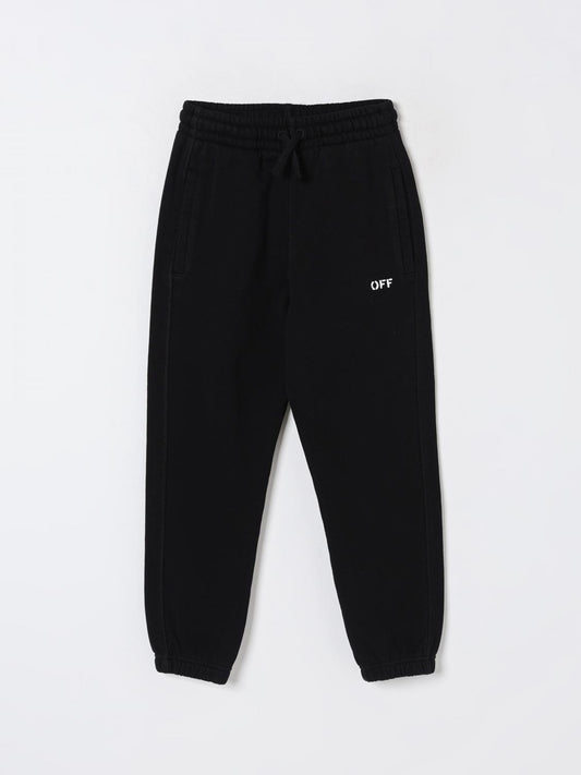 Off White Kids Pants Kids Black