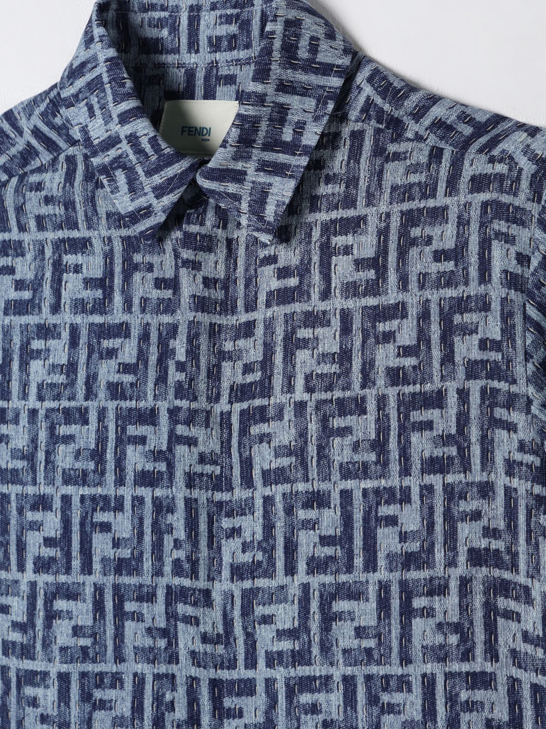 Fendi Shirt Kids Blue