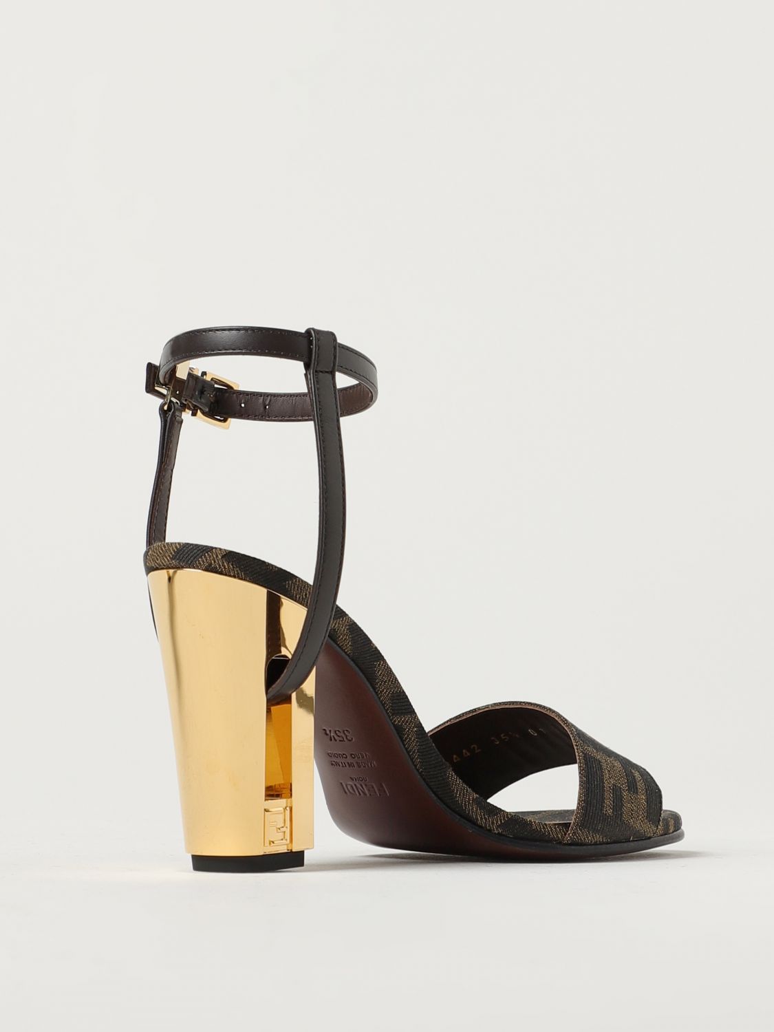 Fendi Heeled Sandals Woman Multicolor