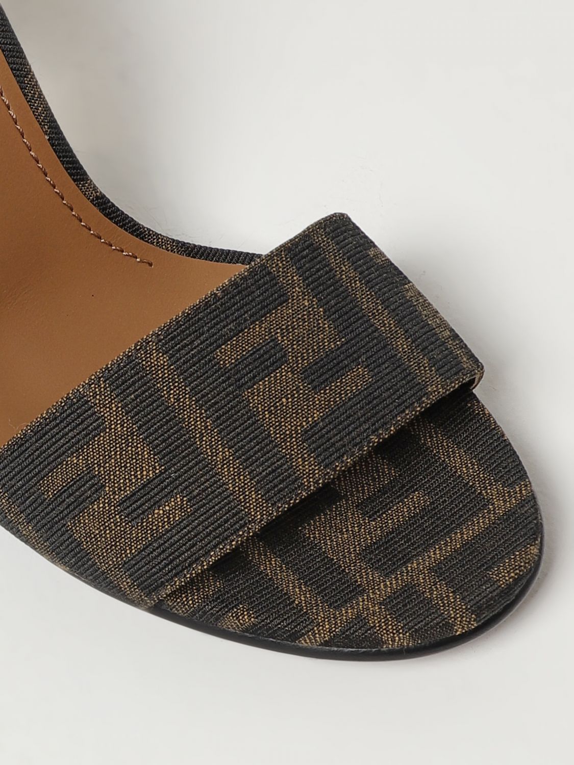 Fendi Heeled Sandals Woman Multicolor