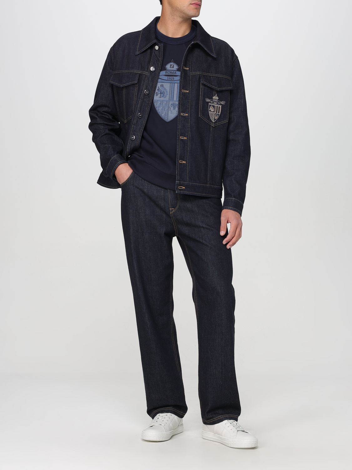 Fendi Sweatshirt Men Blue
