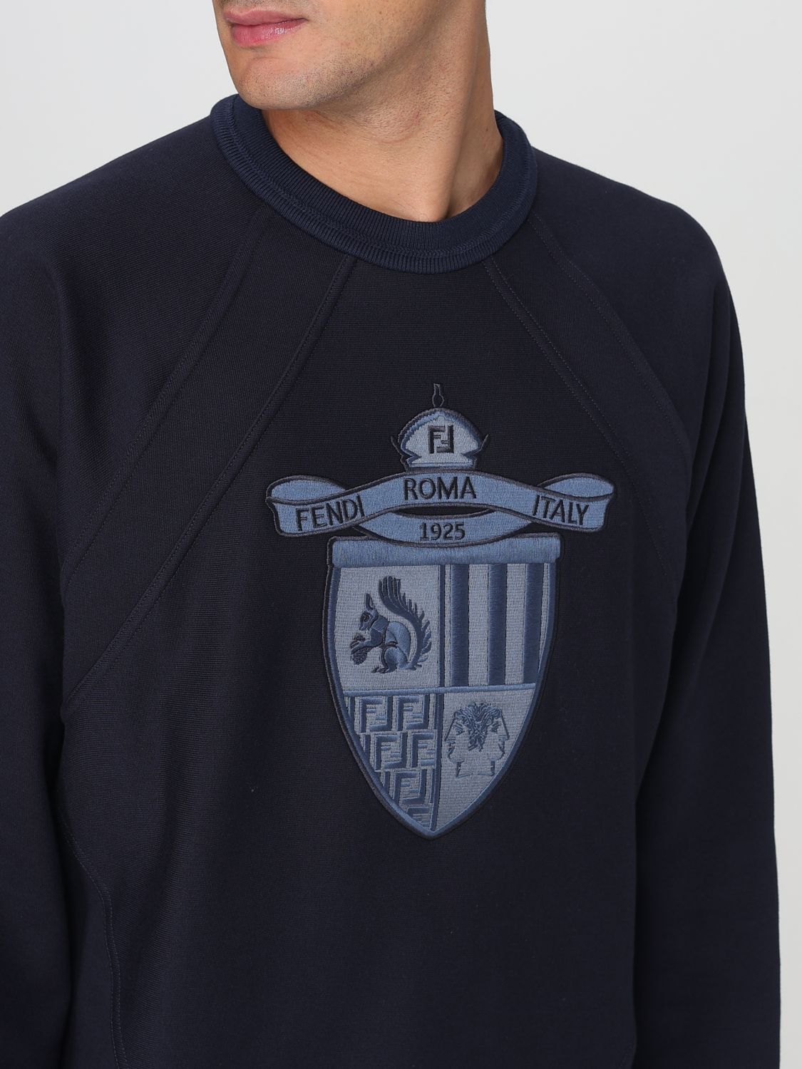 Fendi Sweatshirt Men Blue