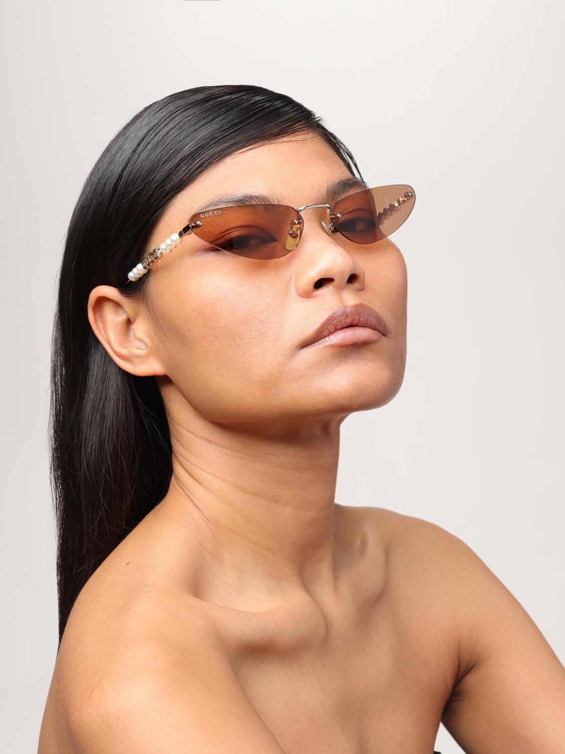 Gucci Sunglasses Woman Gold