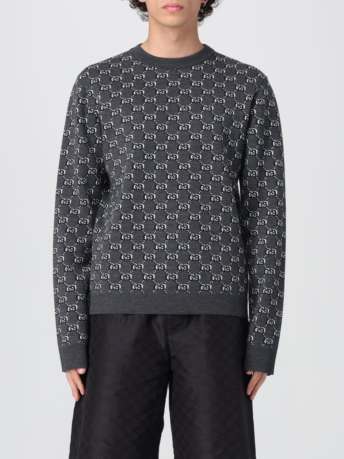 Gucci Sweater Men Grey