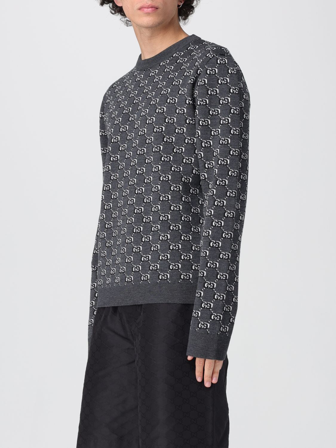Gucci Sweater Men Grey