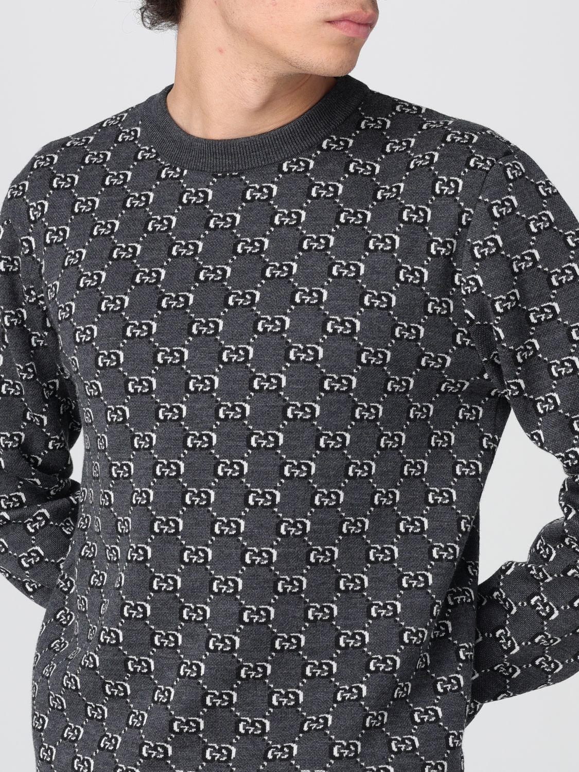 Gucci Sweater Men Grey
