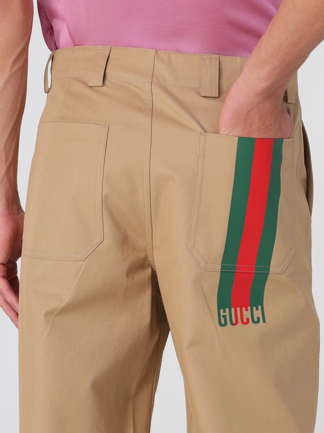 Gucci Pants Men Beige