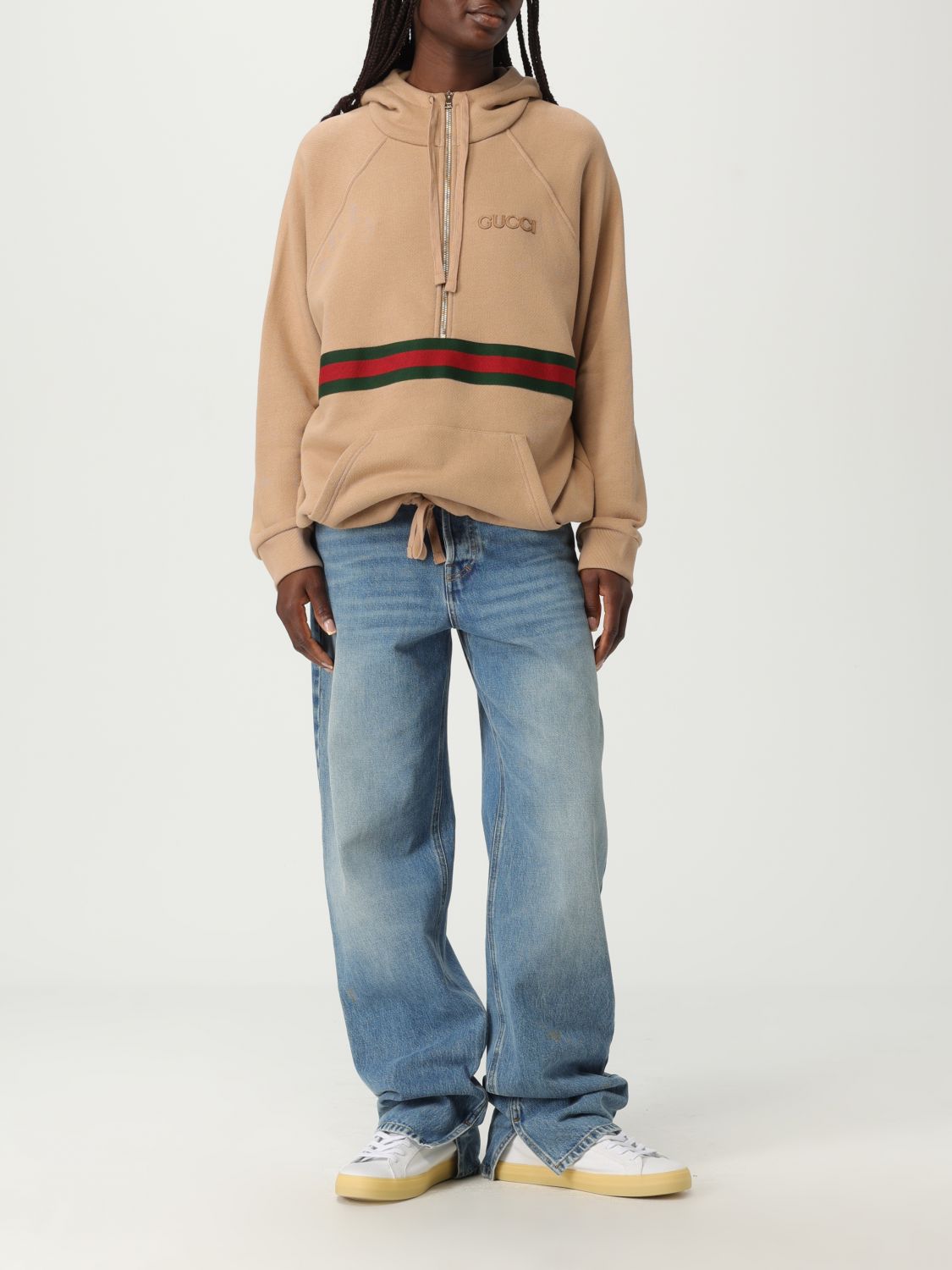 Gucci Sweatshirt Woman Beige