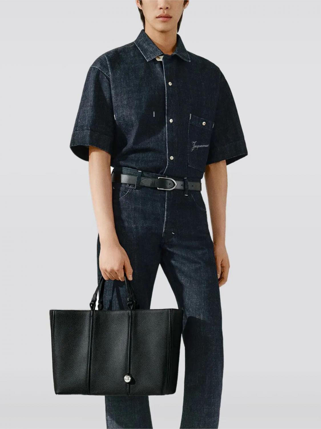 Jacquemus Shoulder Bag Men Black