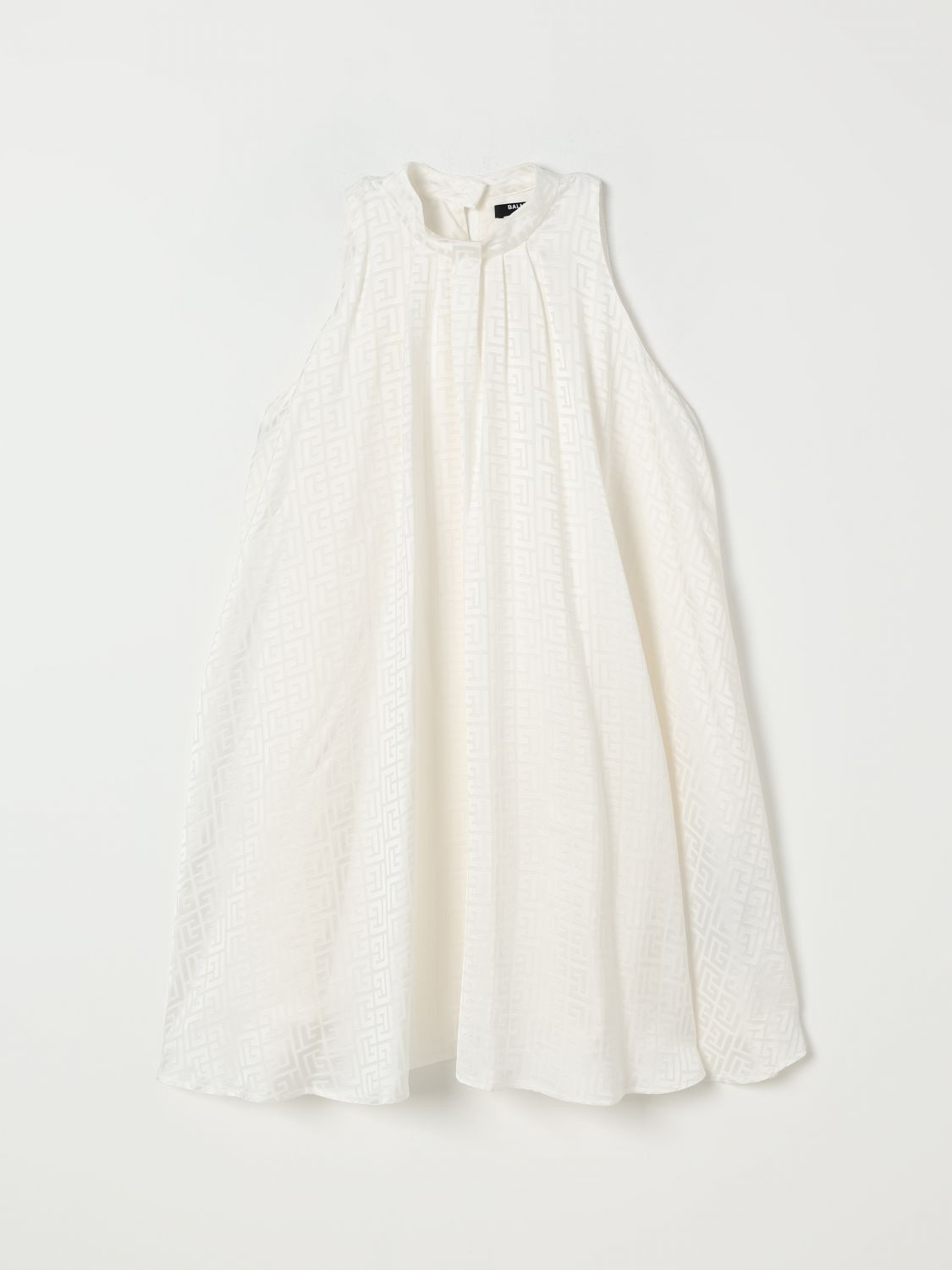 Balmain Dress Kids Yellow Cream