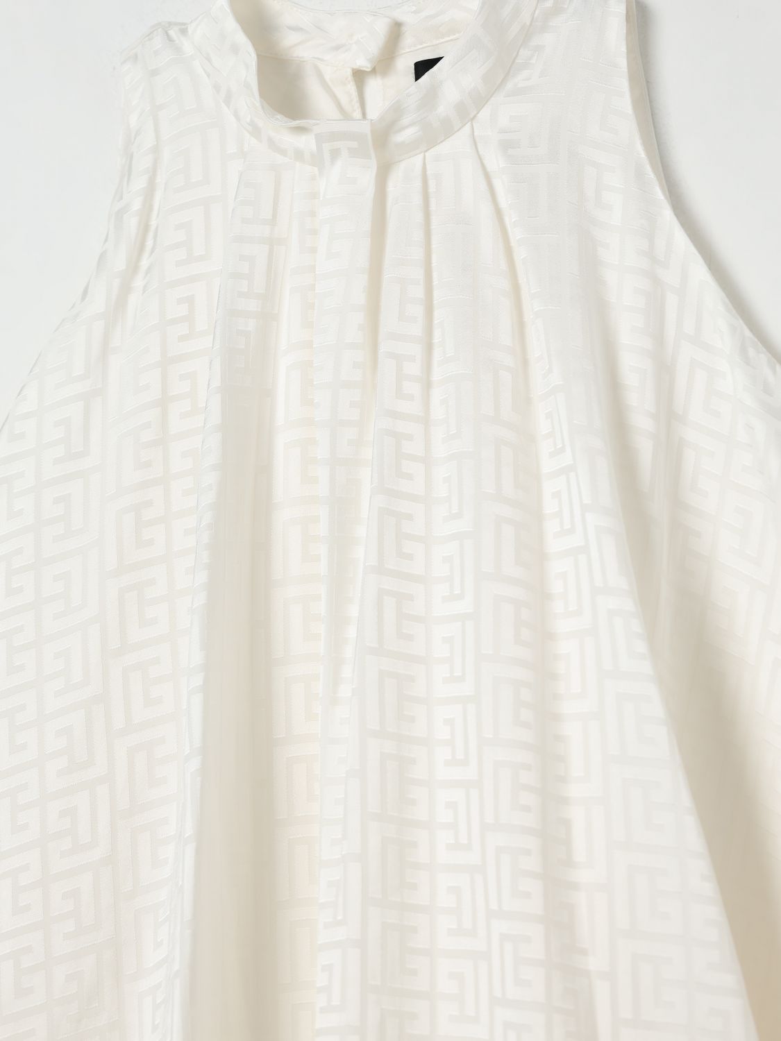 Balmain Dress Kids Yellow Cream