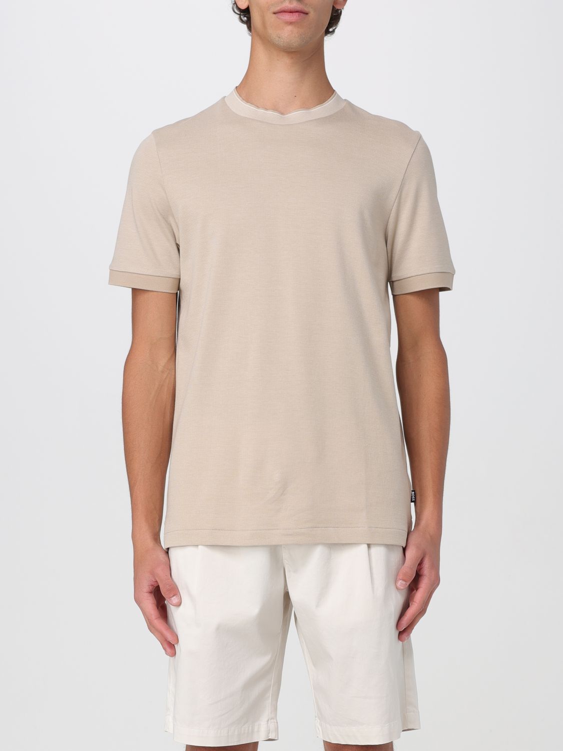 Boss T Shirt Men Beige