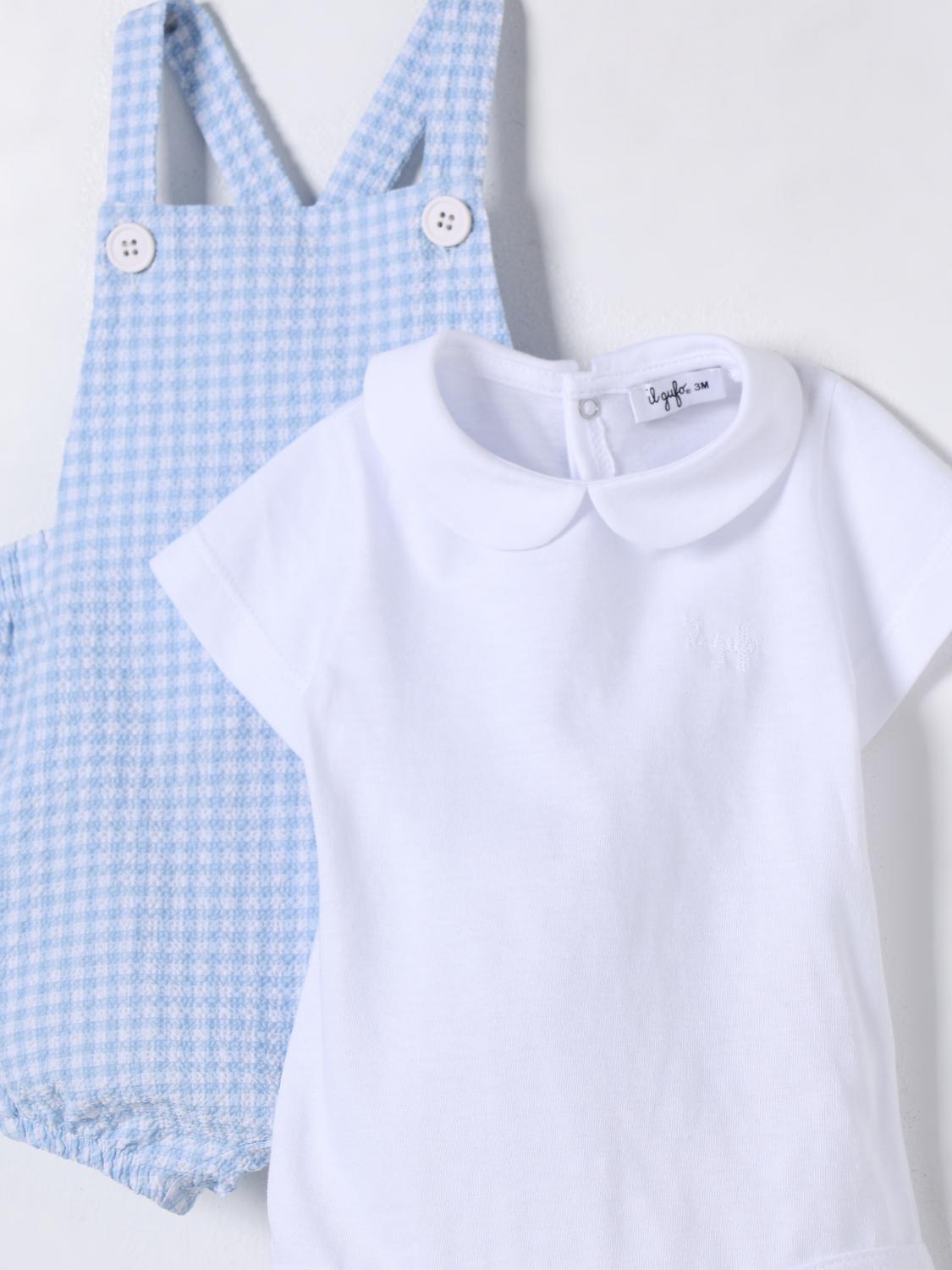 Il Gufo Jumpsuit Kids Gnawed Blue