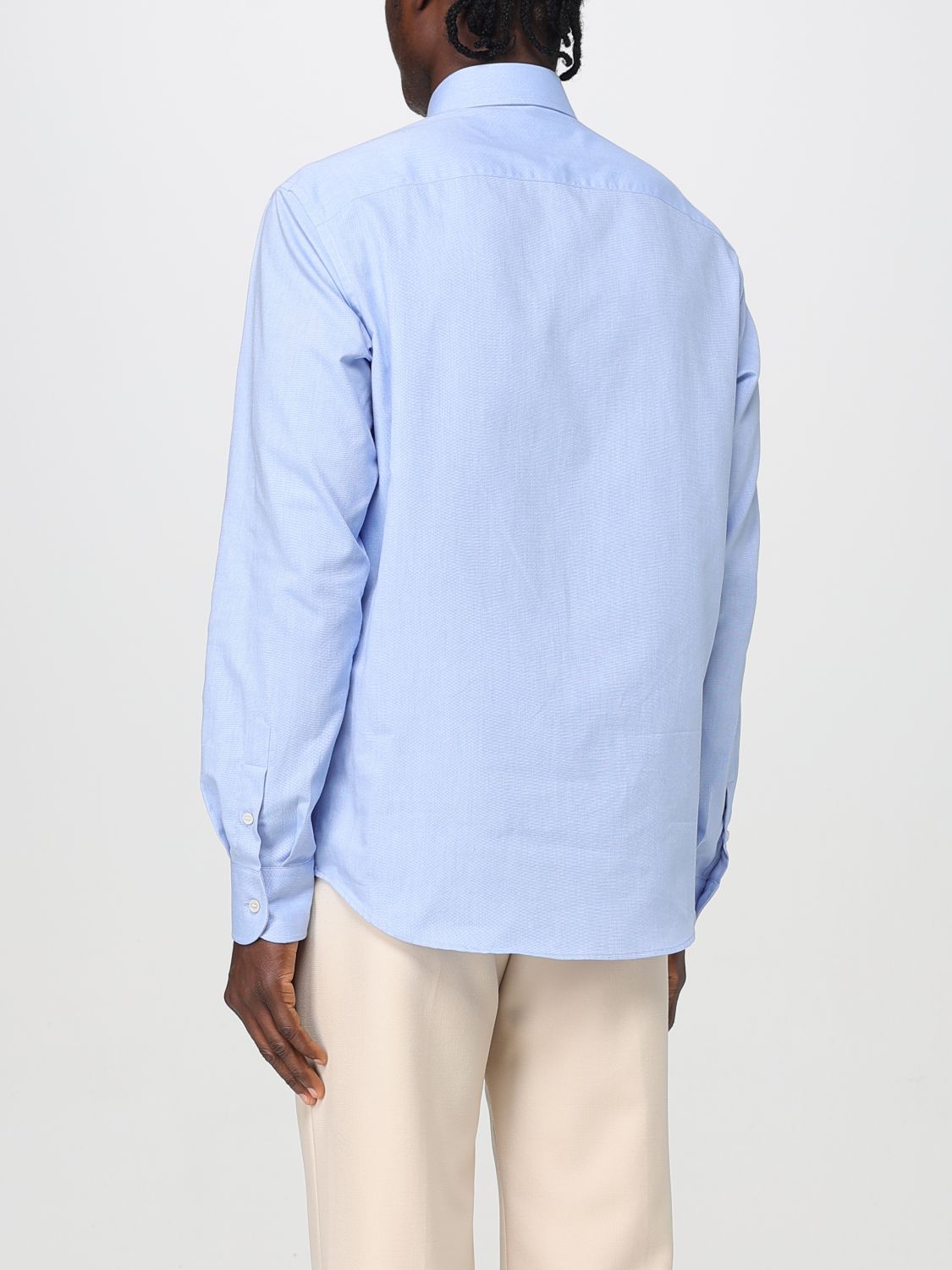 Valentino Shirt Men Gnawed Blue