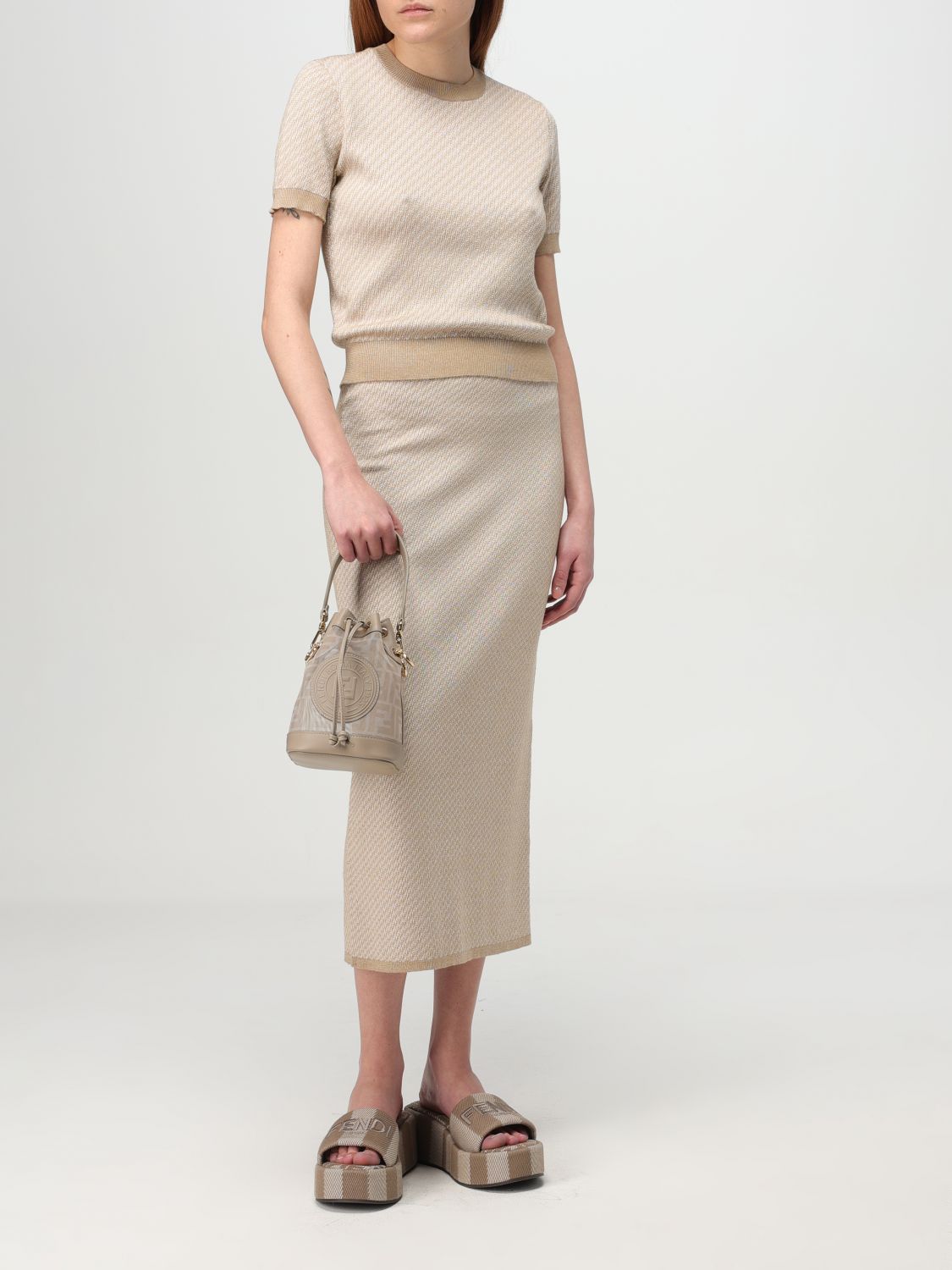 Fendi Mini Bag Woman Beige