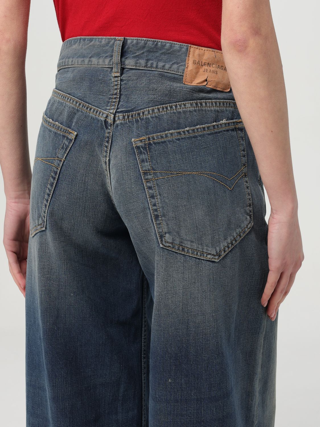 Balenciaga Jeans Woman Blue