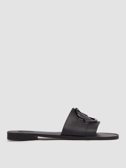 Moncler Flat Sandals Woman Black