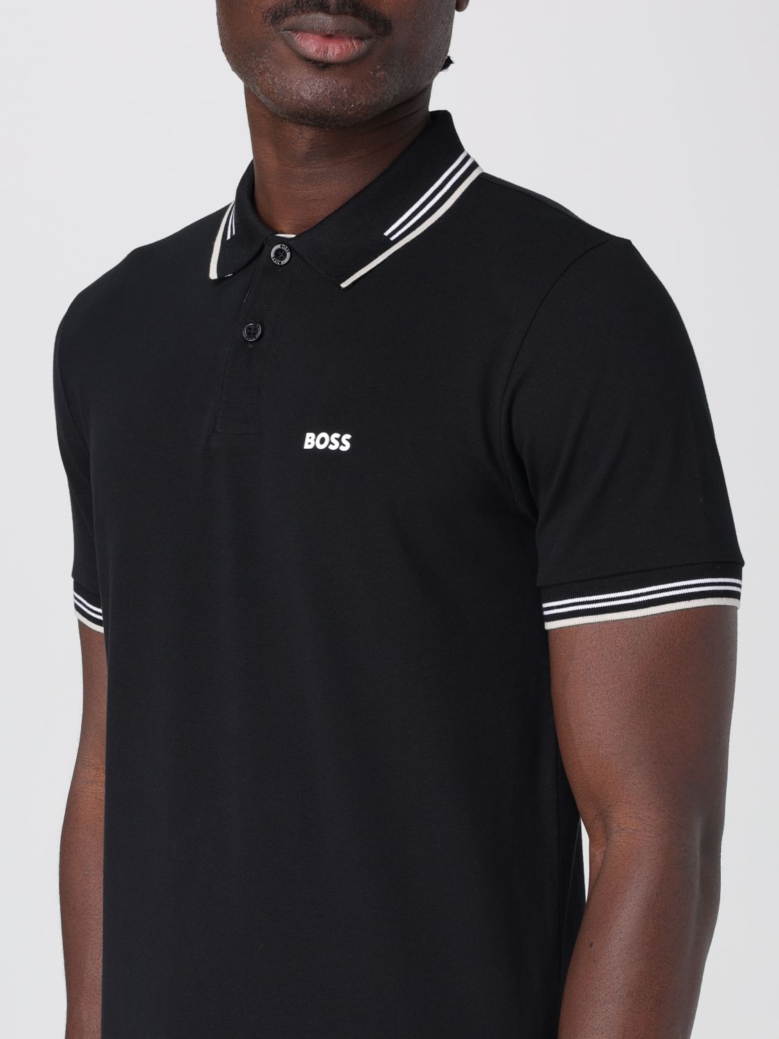 Boss Polo Shirt Men Black