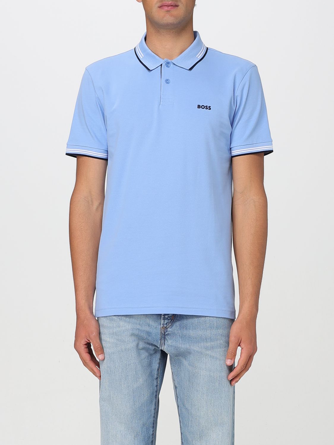 Boss Polo Shirt Men Black