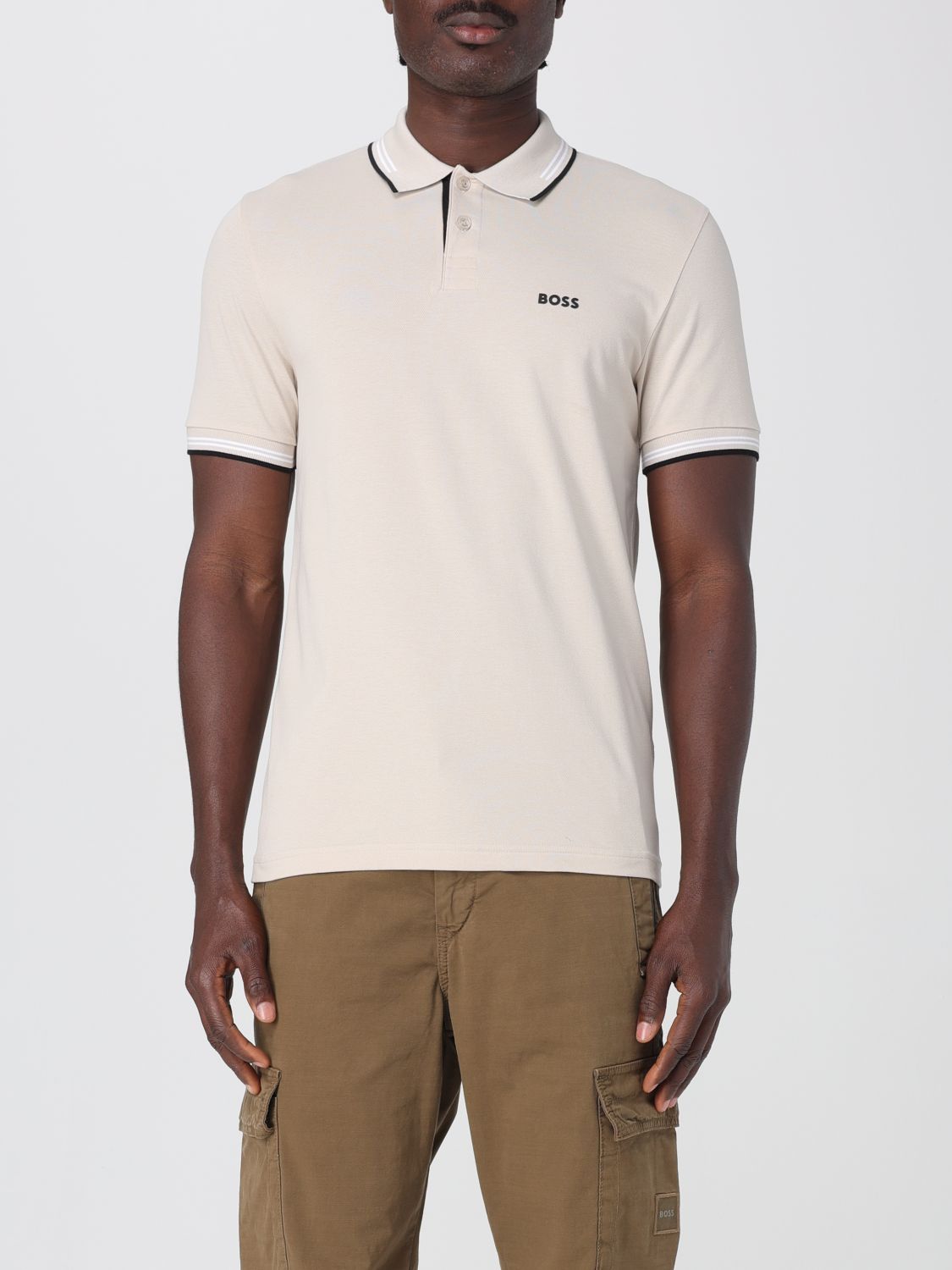 Boss Polo Shirt Men Black