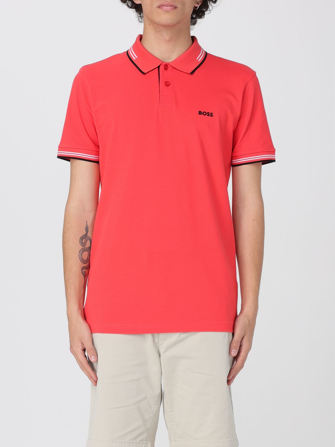 Boss Polo Shirt Men Black