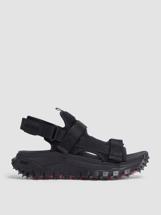 Moncler Flat Sandals Woman Black