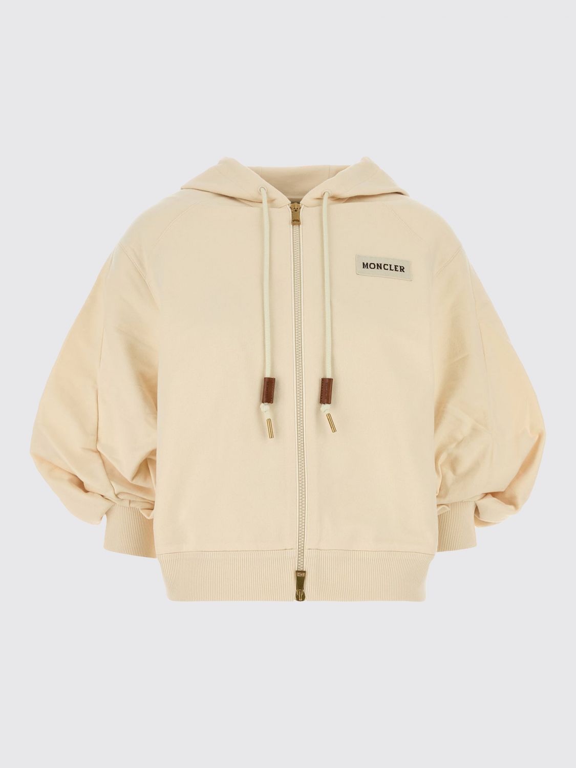 Moncler Sweatshirt Woman Beige
