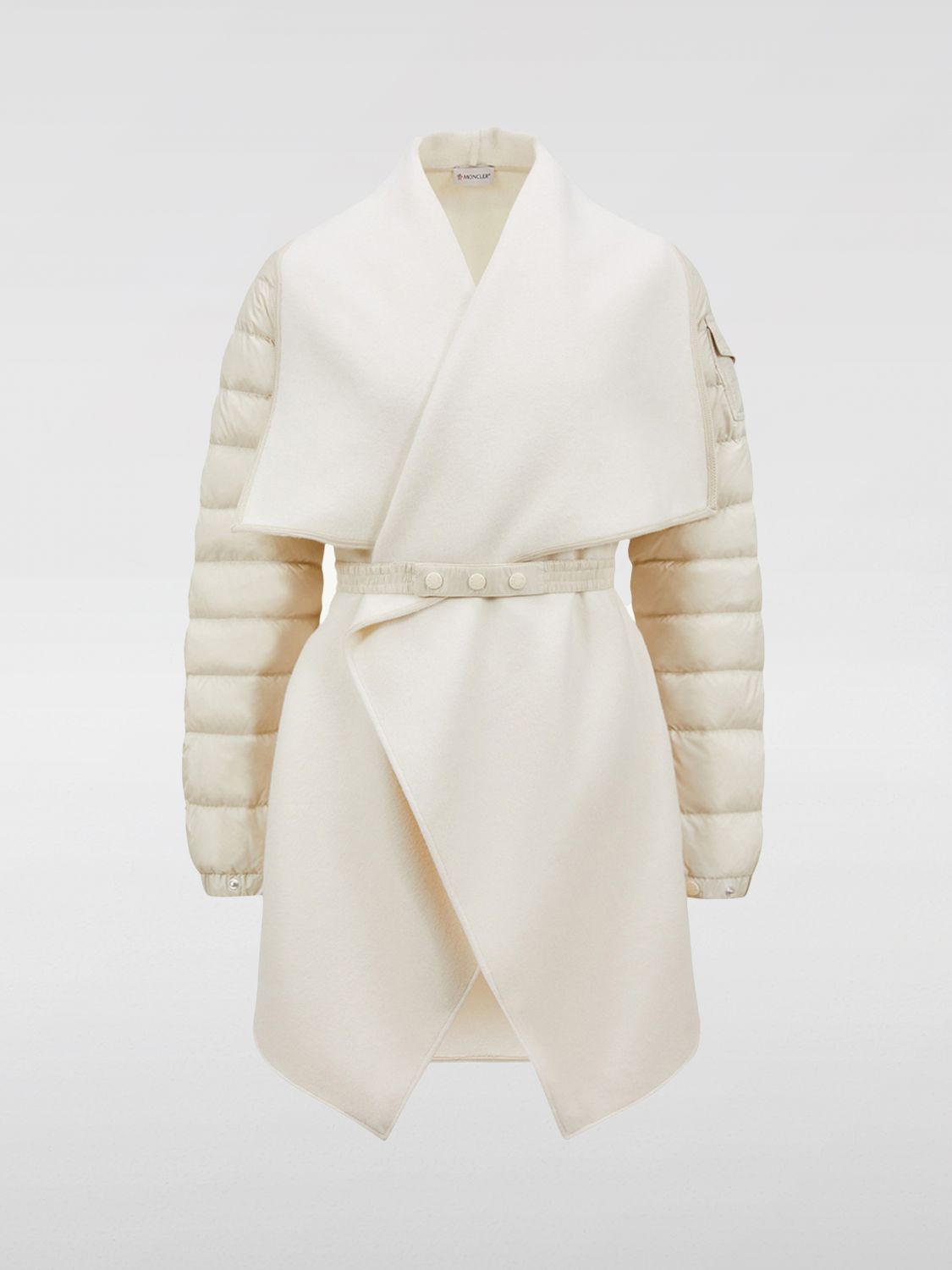 Moncler Coat Woman Blue