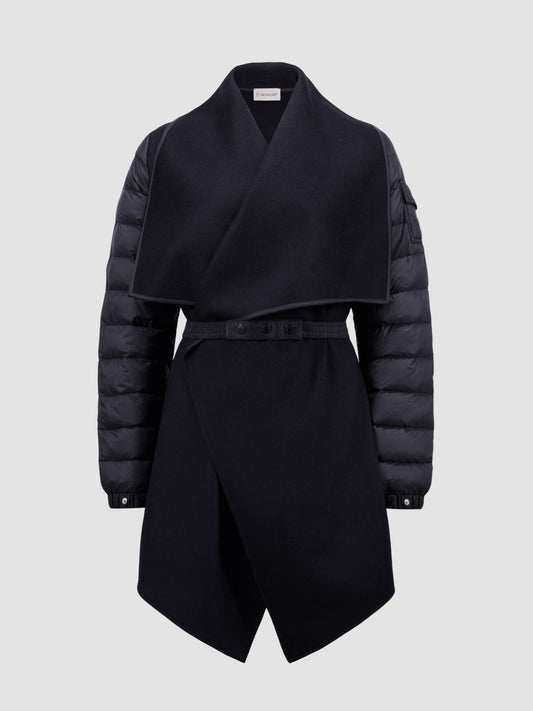 Moncler Coat Woman Blue