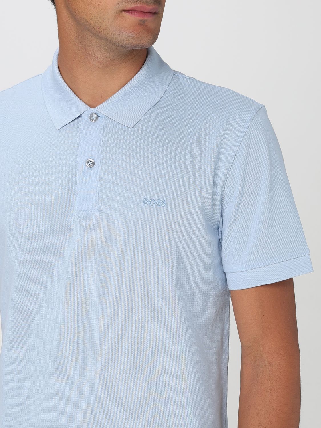 Boss Polo Shirt Men Beige