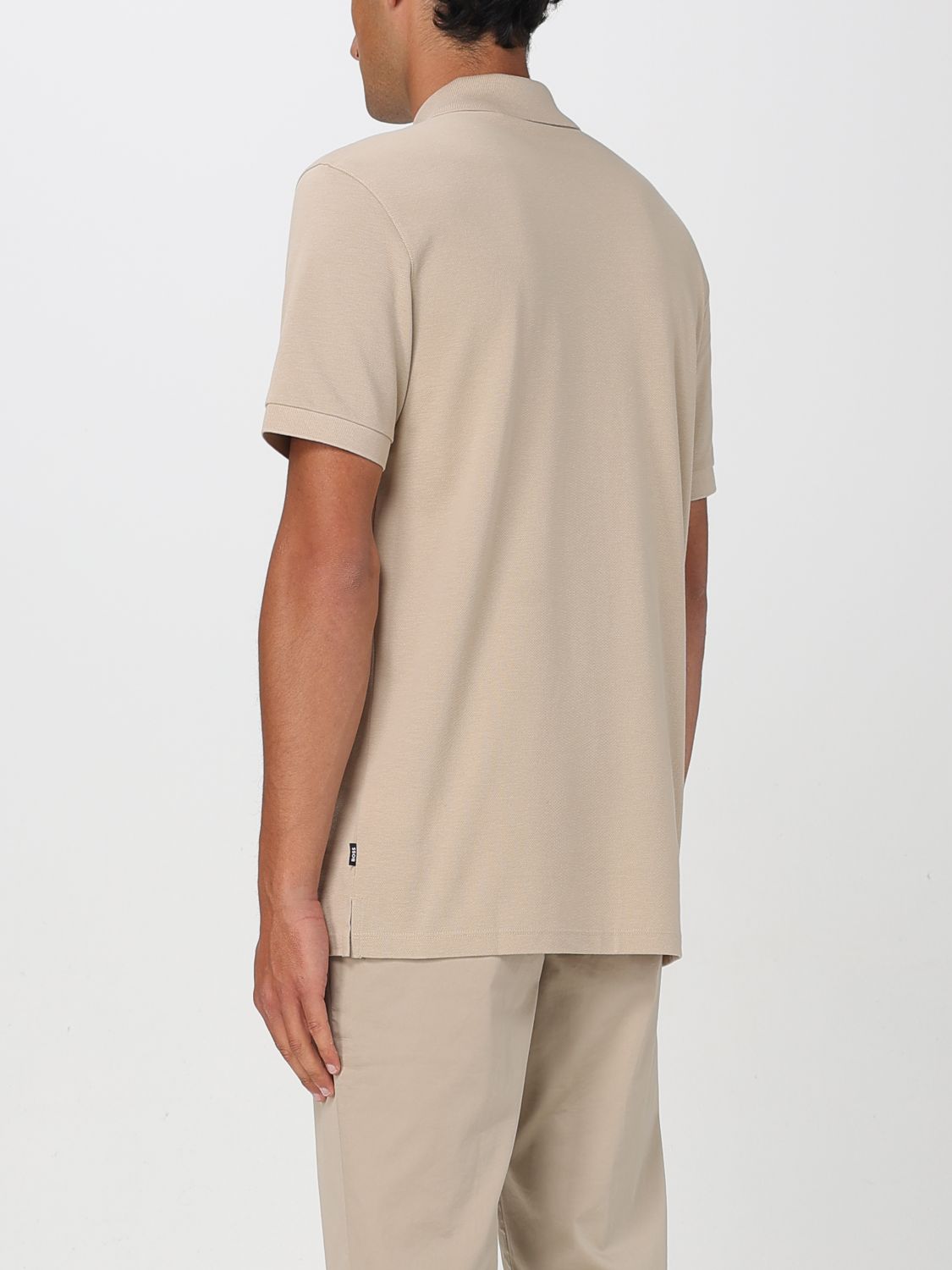 Boss Polo Shirt Men Beige