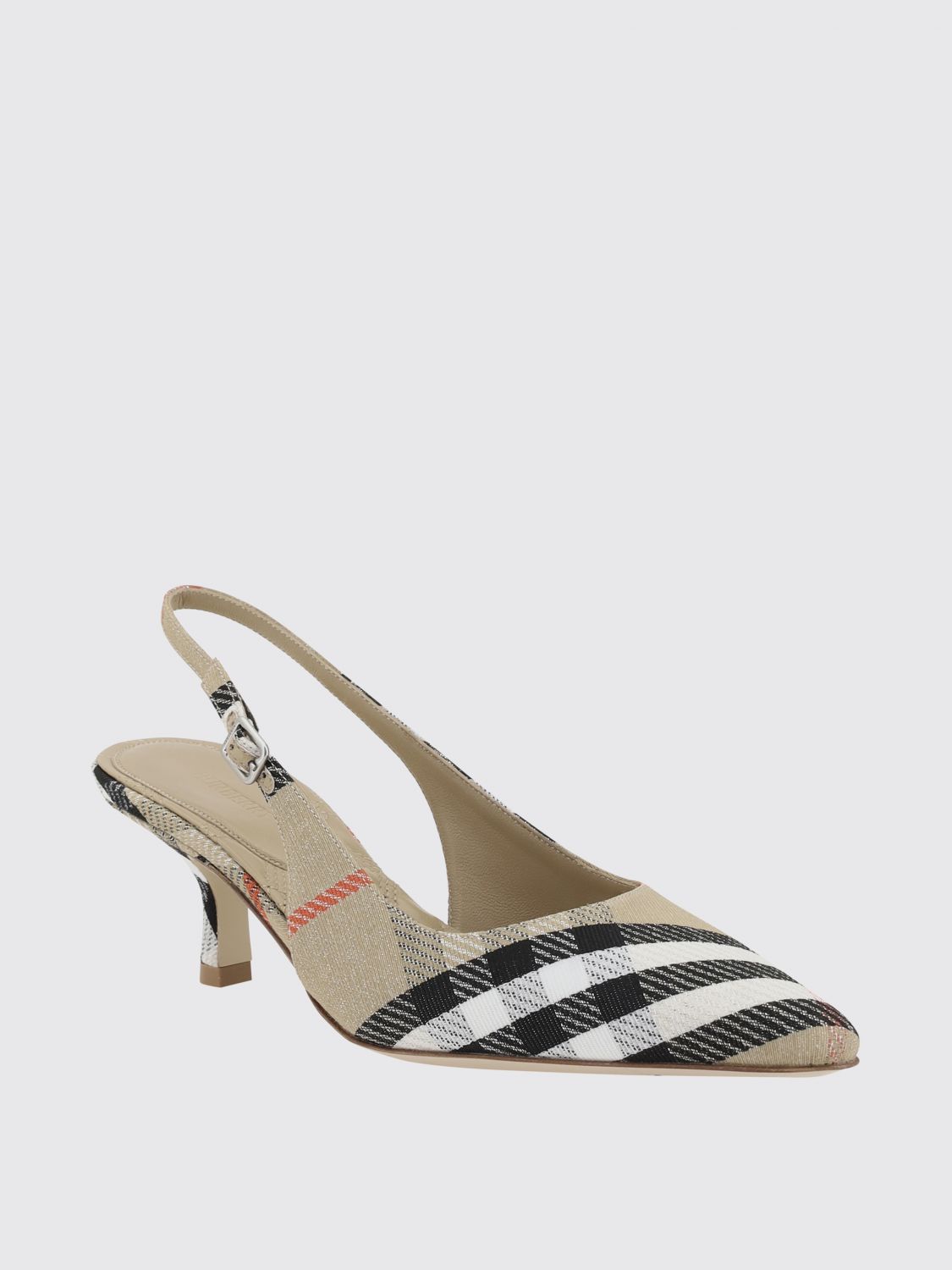 Burberry High Heel Shoes Woman Beige
