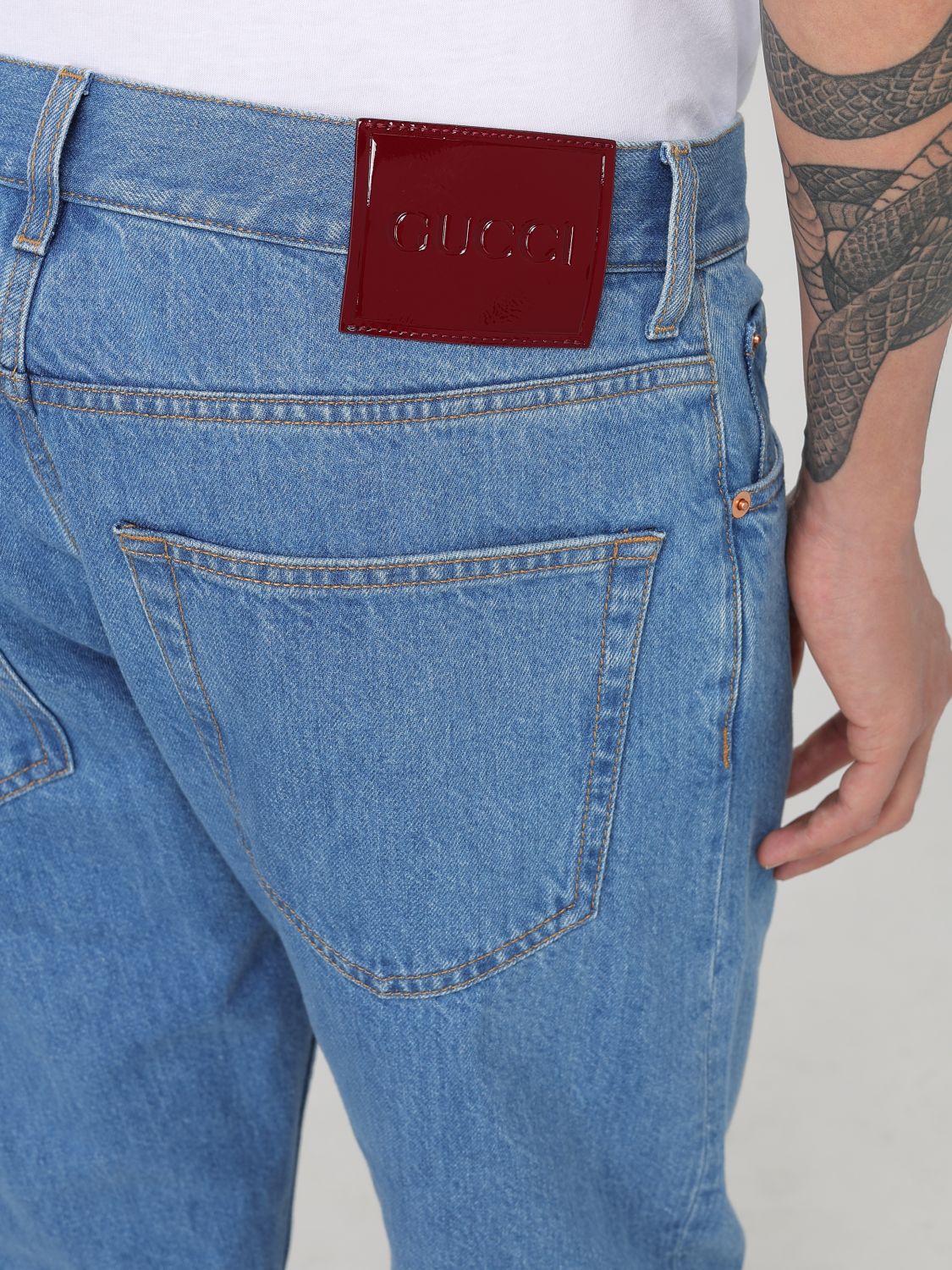 Gucci Jeans Men Blue