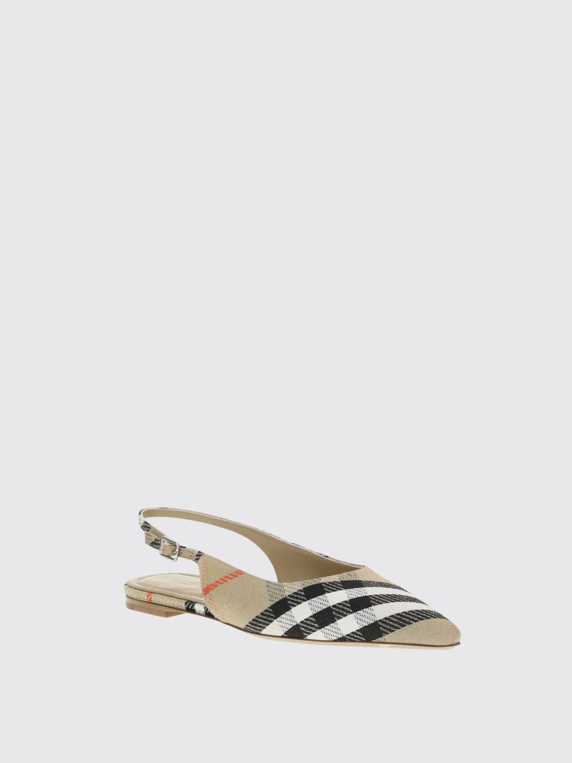 Burberry Ballet Flats Woman Sand