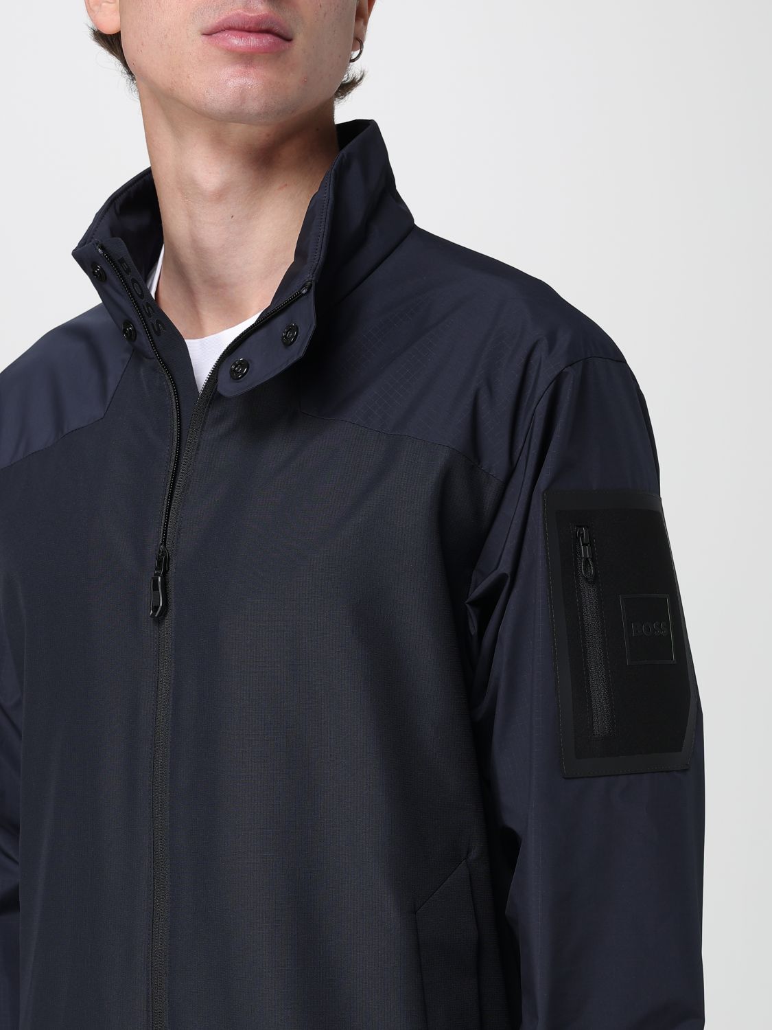 Boss Jacket Men Blue