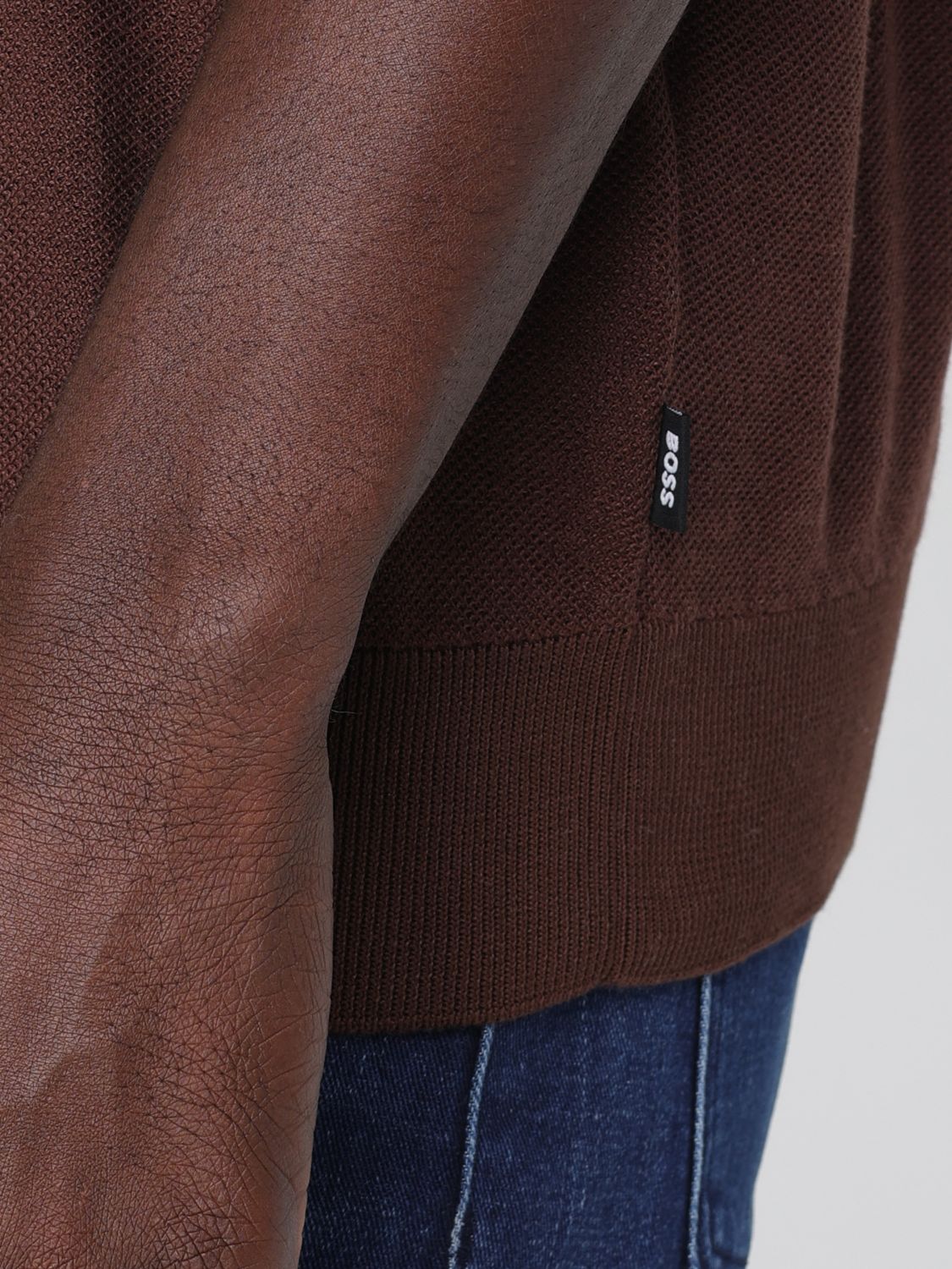 Boss Polo Shirt Men Brown