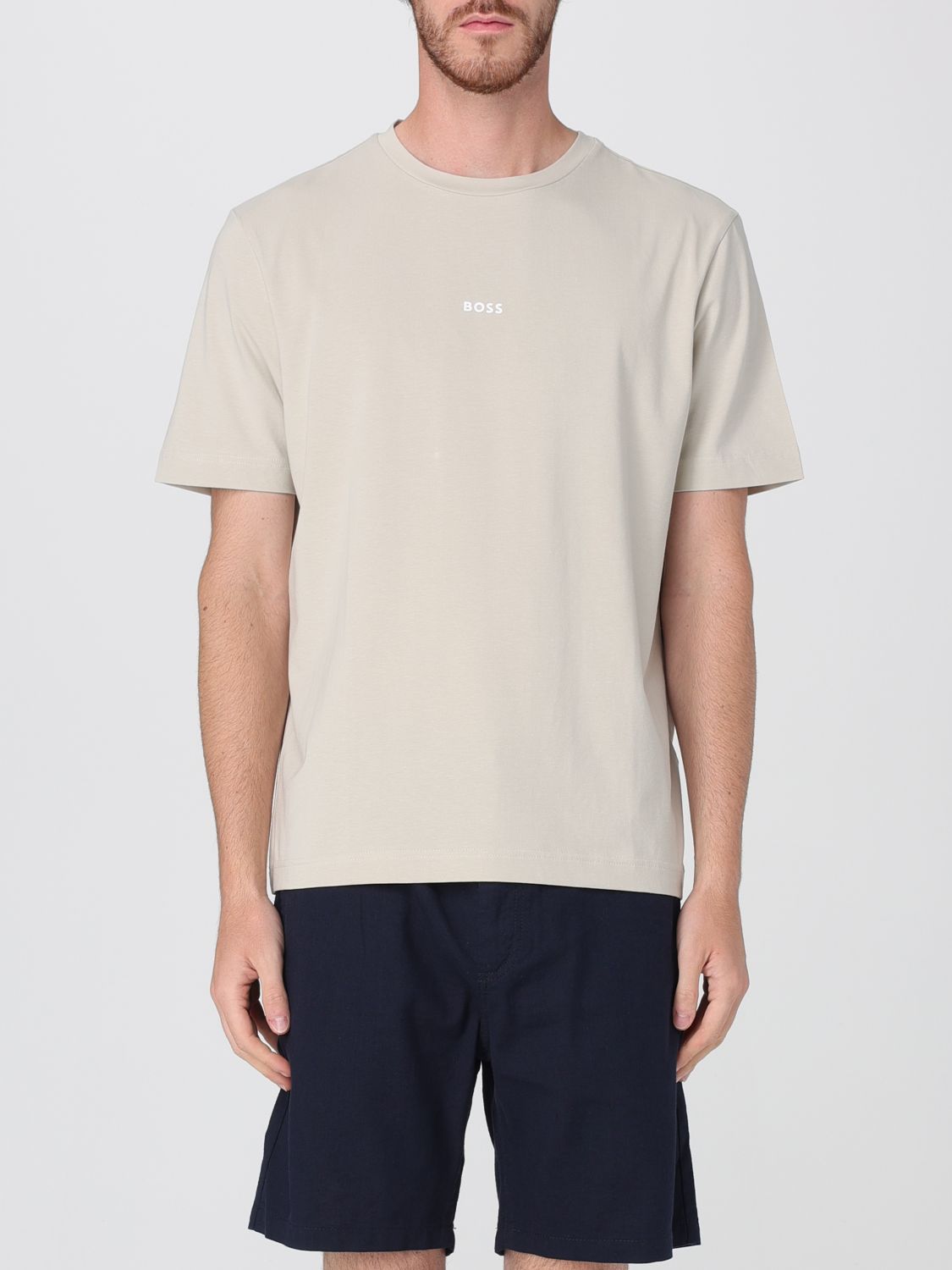 Boss T Shirt Men Beige