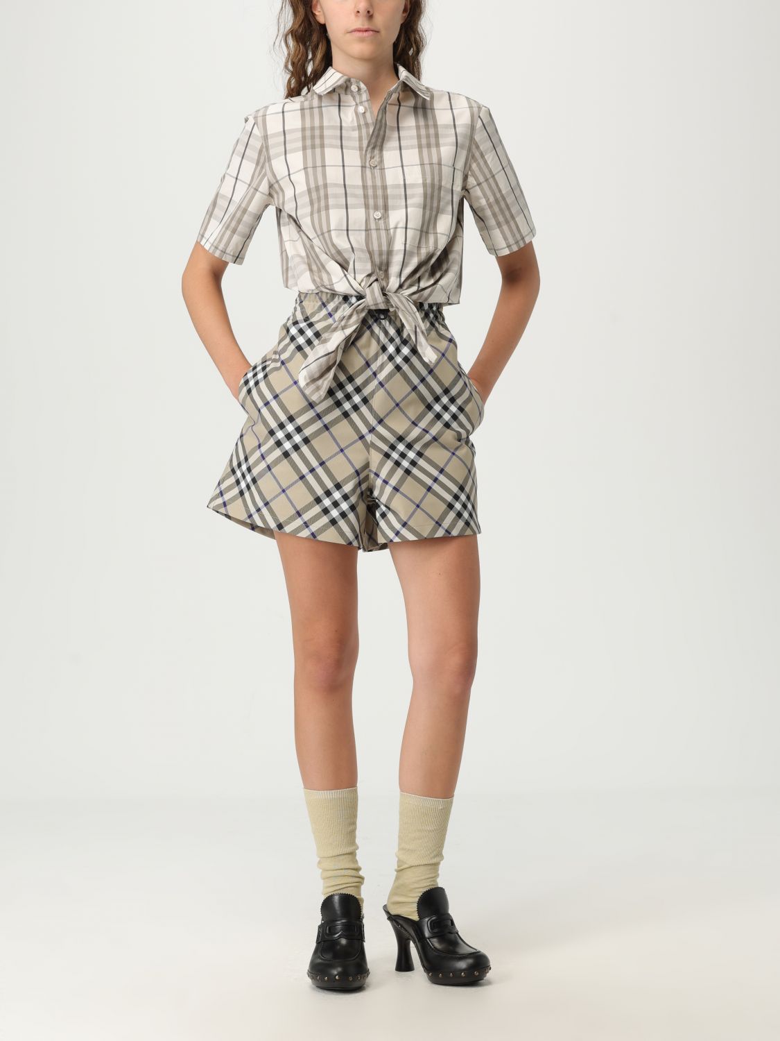 Burberry T Shirt Woman Beige