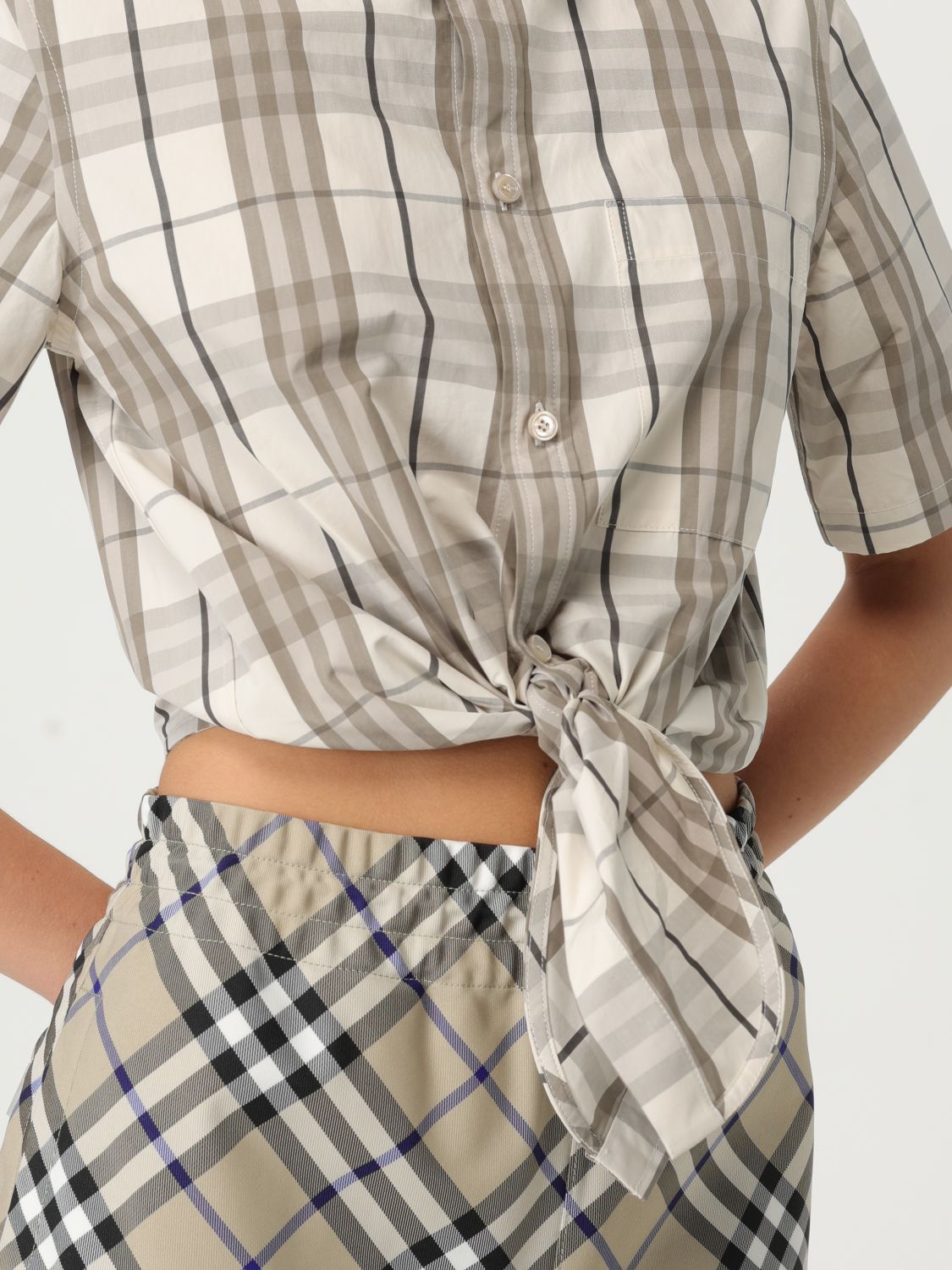 Burberry T Shirt Woman Beige