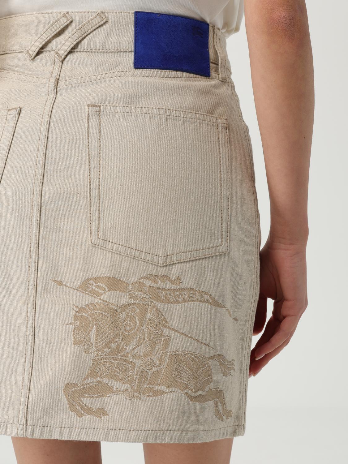 Burberry Skirt Woman Beige