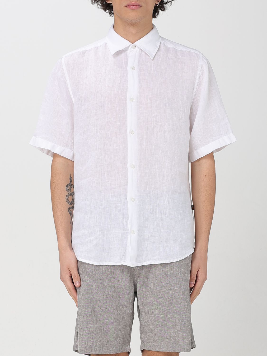 Boss Shirt Men Beige