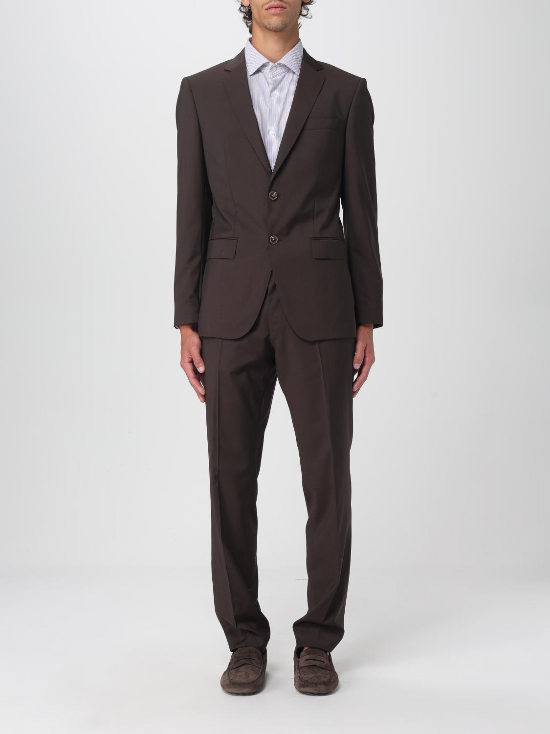 Boss Suit Men Brown