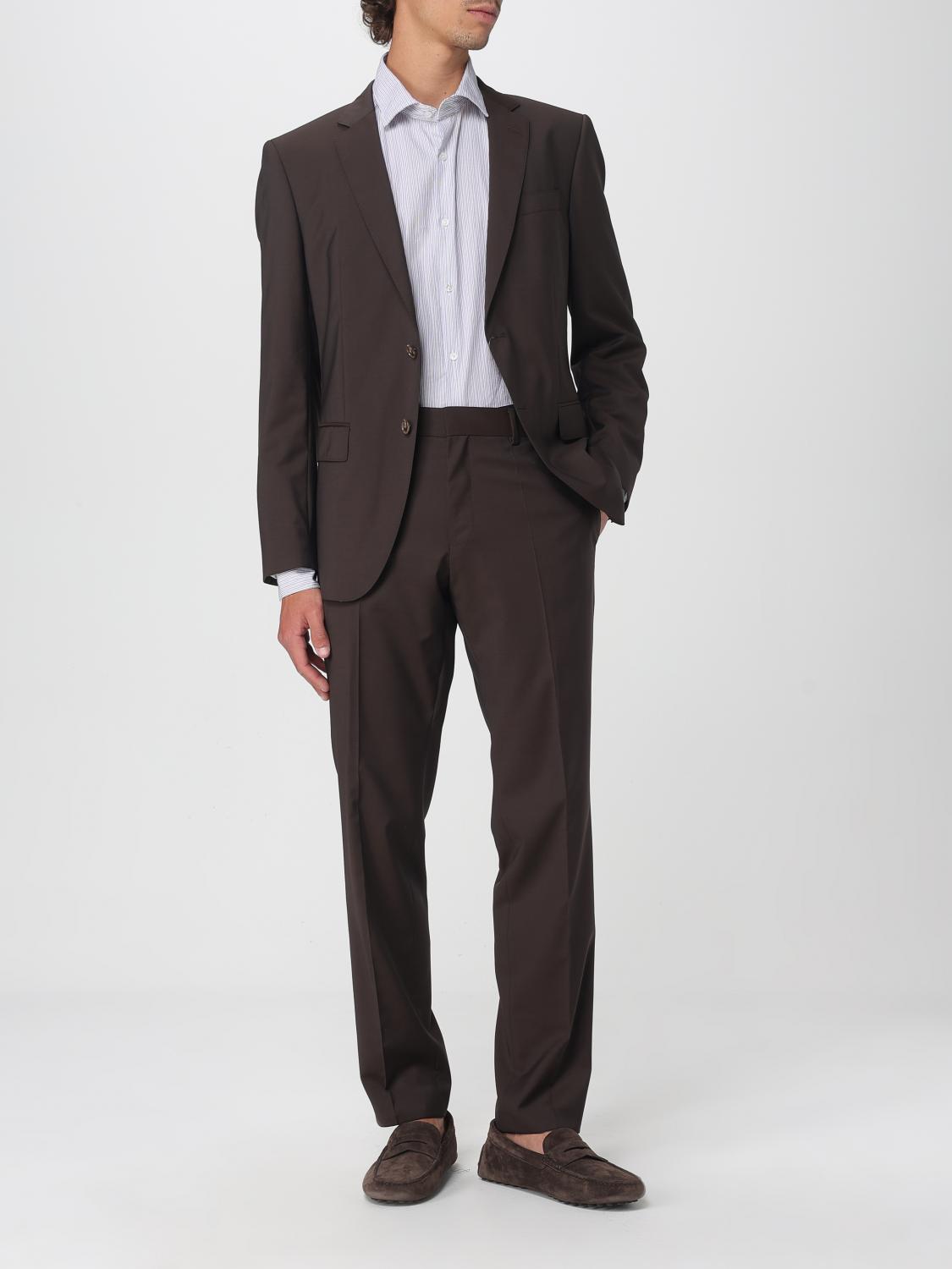 Boss Suit Men Brown
